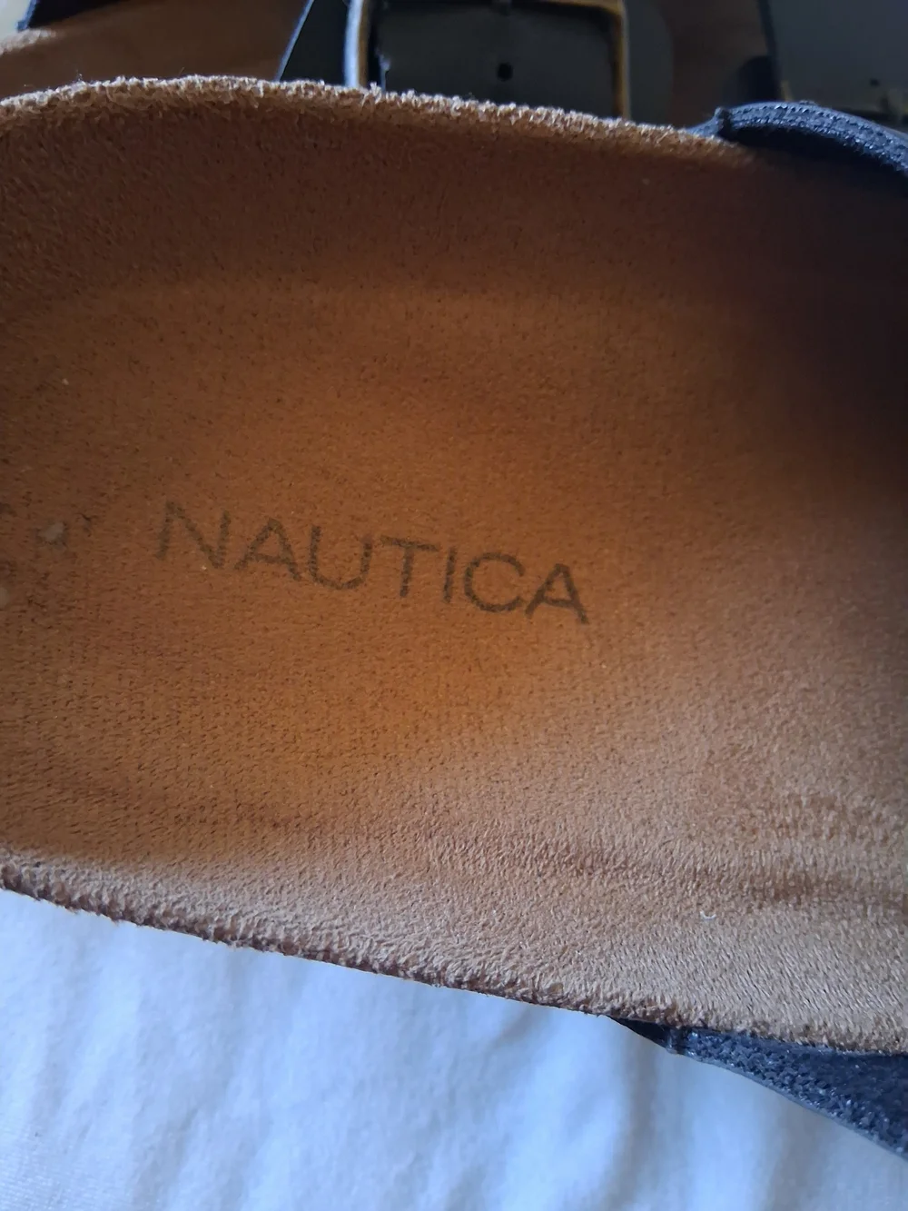 Nautica Men’s Black Double-Buckle Slide Sandals